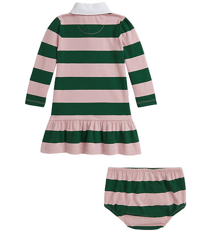Polo Ralph Lauren Kjole m. Bloomers - Surfside Rose/Kelly Green