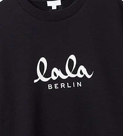 Lala Berlin Sweatshirt - Lala - Sort m. Hvid