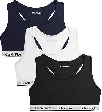 Calvin Klein Toppe - 3-pak - Black/Classicwhite/Blackiris