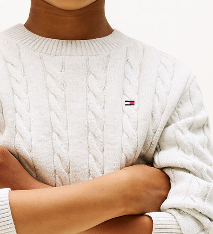 Tommy Hilfiger Bluse - Strik - Gråmeleret