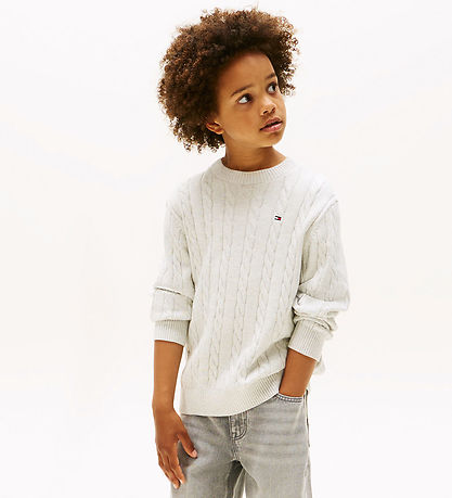 Tommy Hilfiger Bluse - Strik - Gråmeleret