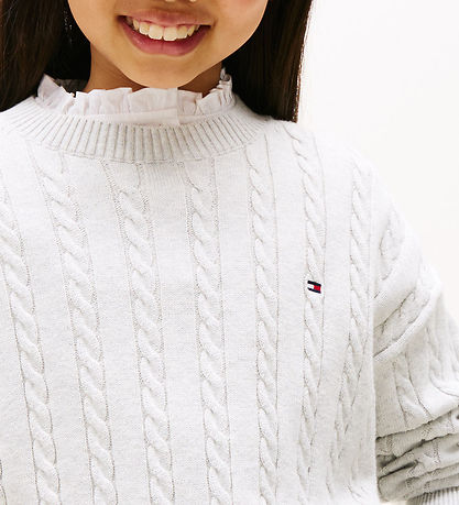 Tommy Hilfiger Bluse - Strik - Gråmeleret