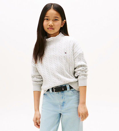 Tommy Hilfiger Bluse - Strik - Gråmeleret