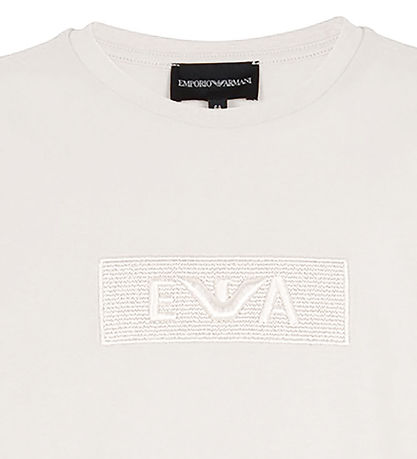 Emporio Armani T-shirt - Off White m. Broderi