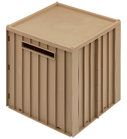 Liewood Foldekasse m. Låg - 30,5x32x31,5 cm - Elijah - Oat
