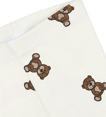 The New Siblings Leggings - Rib - TnsbPaulo - Cloud Dancer m. Ba