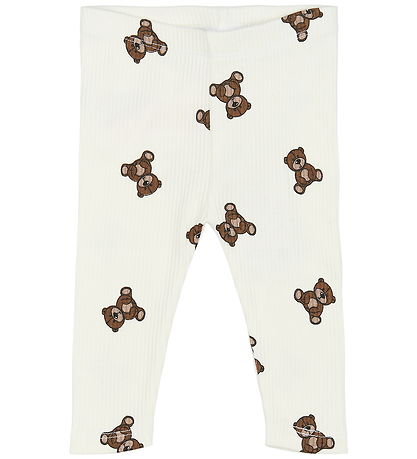 The New Siblings Leggings - Rib - TnsbPaulo - Cloud Dancer m. Ba