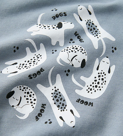 Name It Sweatshirt - NmmVion - Dusty Blue/Dogs