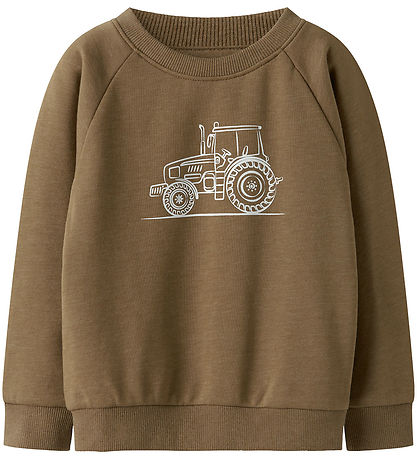 Name It Sweatshirt - NmmVion - Dull Gold/Tractor Sketch
