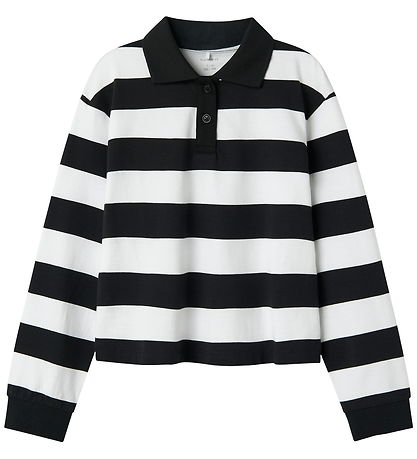 Name It Polobluse - NkfLili - Black/Bright White