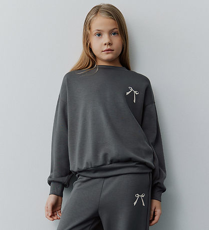 Sofie Schnoor Sweatshirt - Elisy - Charcoal Grey