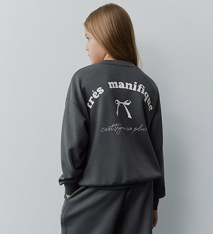 Sofie Schnoor Sweatshirt - Elisy - Charcoal Grey