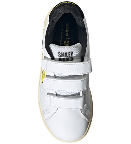 adidas Performance Sko - Advantage Smiley CF - FTWWHT/BYELLO/CBL