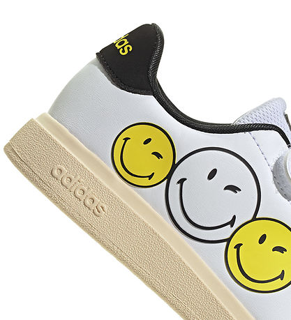 adidas Performance Sko - Advantage Smiley CF - FTWWHT/BYELLO/CBL