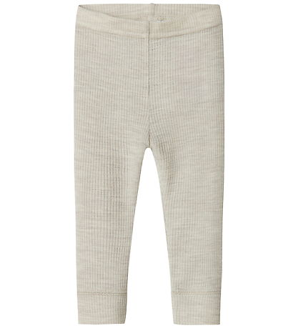 Name It Leggings - Uld - Rib - Noos - NbnWax - Nacreous Cloud