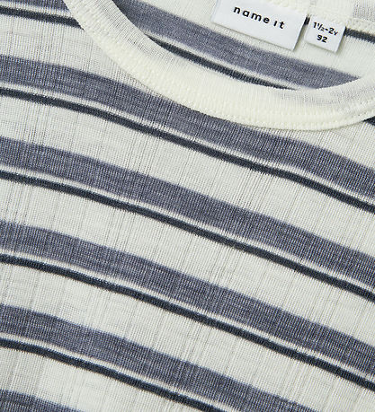 Name It Bluse - Uld - Noos - NmmWang - Folkstone Gray/Snow White