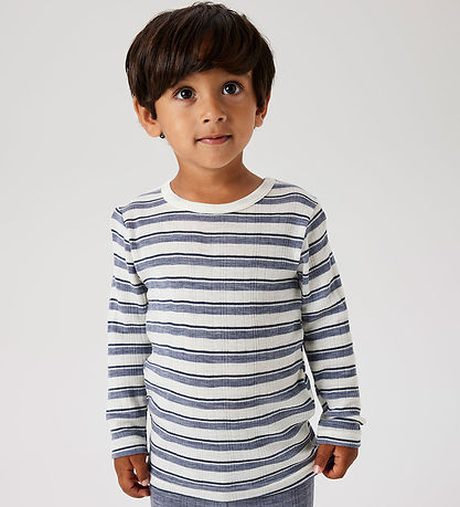 Name It Bluse - Uld - Noos - NmmWang - Folkstone Gray/Snow White