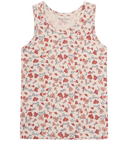 Minymo Undertøj - 2-pak - Sandshell/Rosa m. Blomster