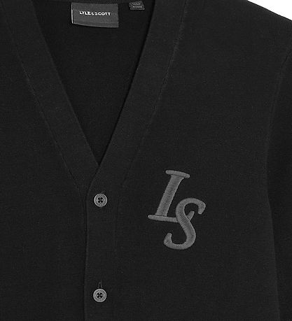 Lyle & Scott Cardigan - Strik - Monogram - Jet Black