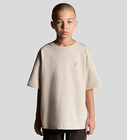 Lyle & Scott T-shirt - Heavy Weight Relaxed - Putty