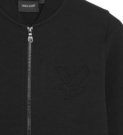 Lyle & Scott Cardigan - Jet Black m. Logo