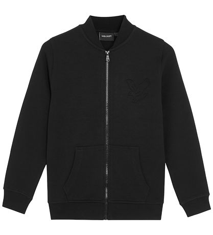 Lyle & Scott Cardigan - Jet Black m. Logo