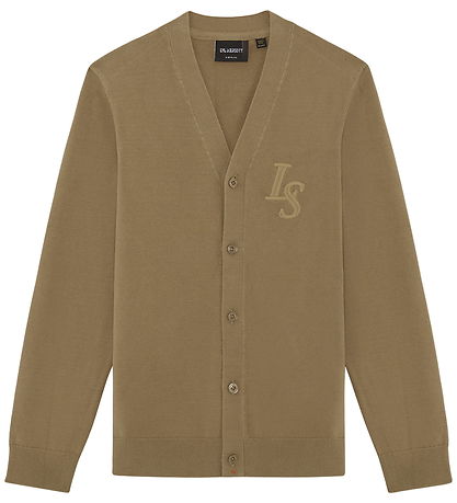 Lyle & Scott Cardigan - Strik - Monogram - Tigers Eye