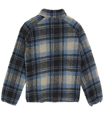 Lyle & Scott Fleecejakke - Jacquard Sherpa - Navyternet