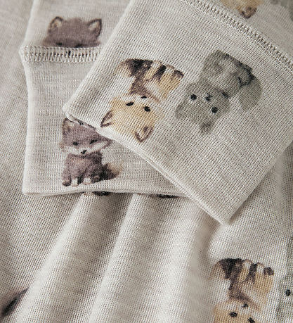 Name It Leggings - Uld - NmmWang - Nacreous Cloud/Forest animals