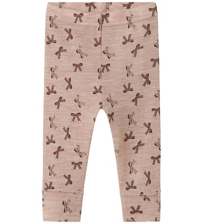 Name It Leggings - Uld - NbfWang - Shadow Gray/Bows