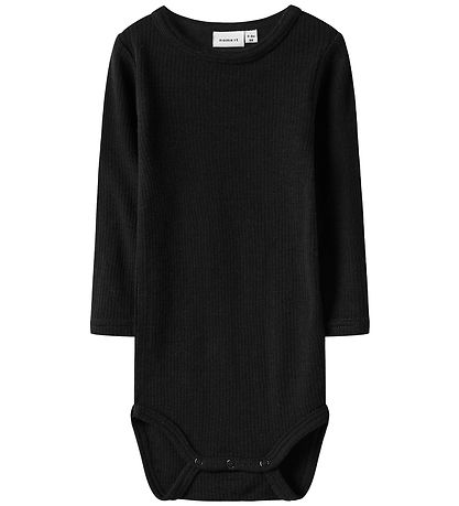 Name It Body l/æ - Uld - Noos - Rib - NbnWax - Black