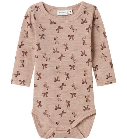 Name It Body l/æ - Uld - NbfWang - Shadow Gray/Bows