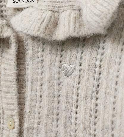 Sofie Schnoor Cardigan - Strik - Hennysk - Ecru Melange