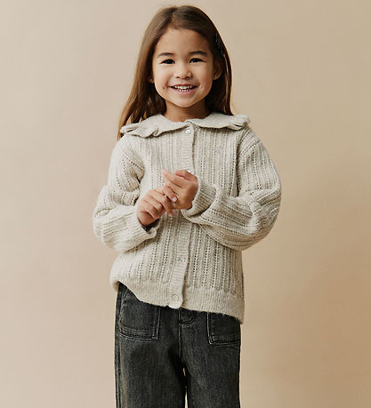 Sofie Schnoor Cardigan - Strik - Hennysk - Ecru Melange
