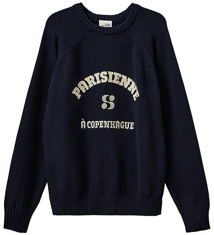 Sofie Schnoor Bluse - Strik - ParisienneSY - Navy Blue