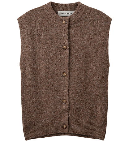 Sofie Schnoor Vest - Strik - MagSY - Brown Melange