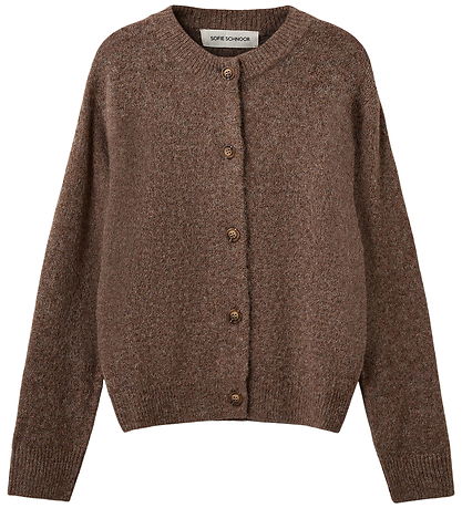 Sofie Schnoor Cardigan - Strik - MauraSY - Brown Melange