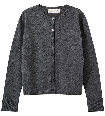 Sofie Schnoor Cardigan - Strik - Cissesy - Dark Grey Melange