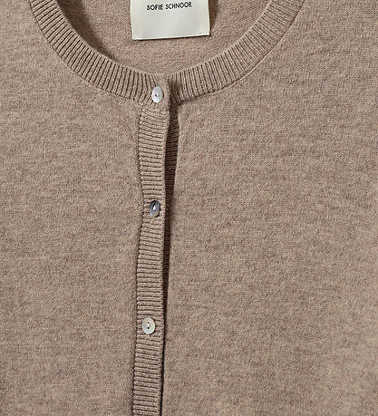 Sofie Schnoor Cardigan - Strik - Cissesy - Brown Melange