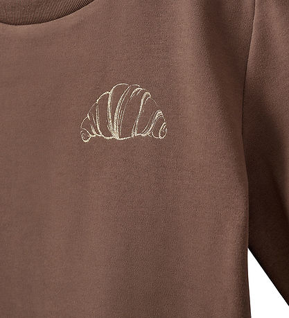 Sofie Schnoor T-shirt - Astask - Brun m. Croissant
