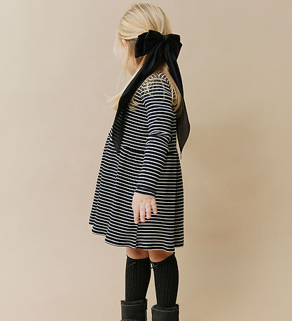 Sofie Schnoor Kjole - Rib - Berrask - Black Striped
