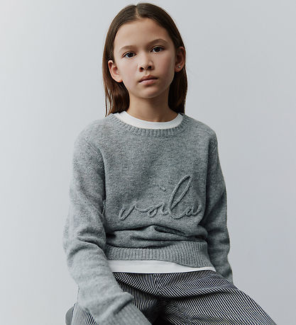 Sofie Schnoor Bluse - Strik - Grey Melange