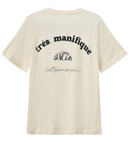 Sofie Schnoor T-shirt - Zena - Light Sand m. Croissant
