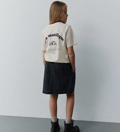 Sofie Schnoor T-shirt - Zena - Light Sand m. Croissant