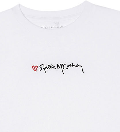 Stella McCartney Kids T-shirt - Hvid m. Broderi