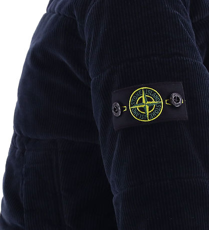Stone Island Jakke - Fløjl - Navy Blue