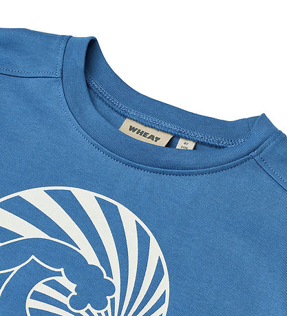 Wheat T.shirt - Wally - Blå