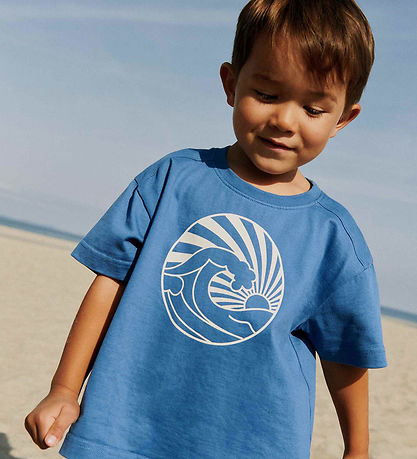 Wheat T.shirt - Wally - Blå