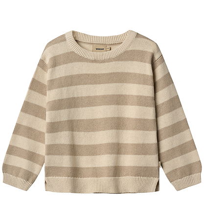 Wheat Bluse - Strik - Morgan - Beige Stripe
