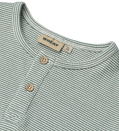 Wheat T-shirt - Rib - Lumi - Stormy Sea Stripe